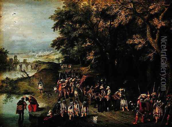 Baptism of the Chamberlains Oil Painting - David Vinckboons
