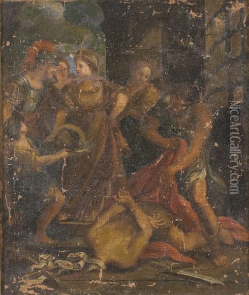 La Decollazione Di San Giovanni Battista Oil Painting - Anton Angelo Bonifazi