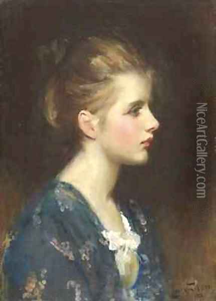 Nina Oil Painting - Sir Samuel Luke Fildes