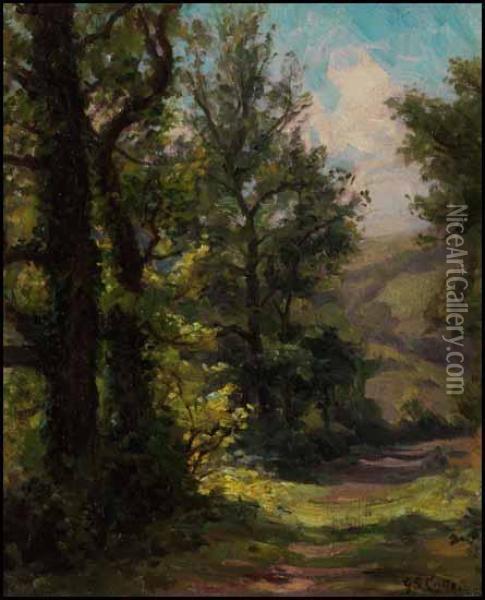 Forest Trail Oil Painting - Gertrude Spurr Cutts