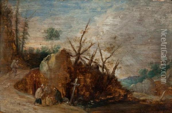 Landschaftsstudie Oil Painting - David The Younger Teniers