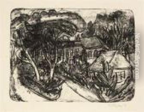 Garten Staberhof Oil Painting - Ernst Ludwig Kirchner