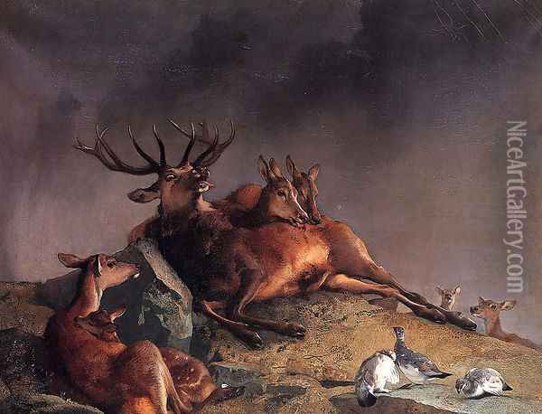 The Highland Nurses Oil Painting - Sir Edwin Henry Landseer