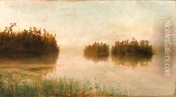 Adirondack Landscape Oil Painting - Homer Dodge Martin