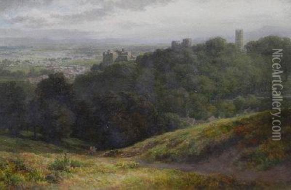 Ludlow From Whitcliffe Oil Painting - Samuel Henry Baker