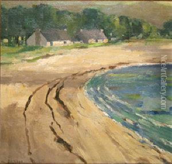 Shoreline Oil Painting - Frederick William Jackson