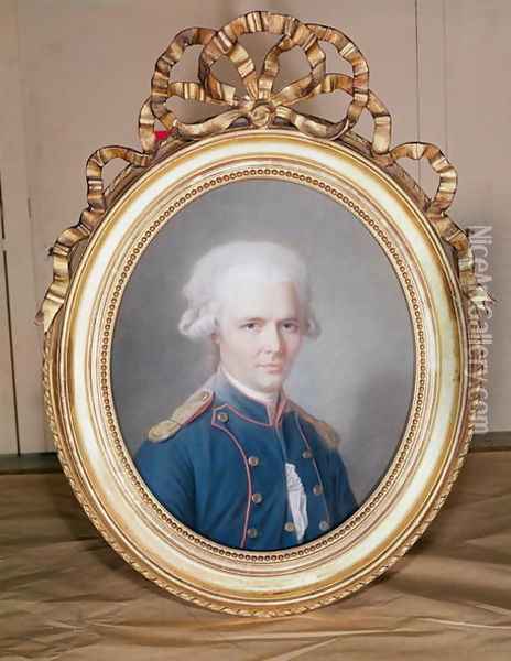 General Pierre Choderlos de Laclos 1741-1803 Oil Painting - Maurice Quentin de La Tour