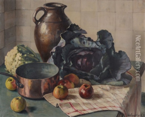 Le Choux Oil Painting - Jules E.J. Steelandt