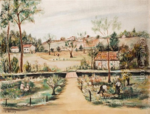 Le Petit Pont Ii Oil Painting - Leon Weissberg