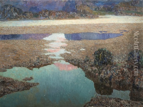 Riflessi D'acqua Oil Painting - Angiolo D'Andrea
