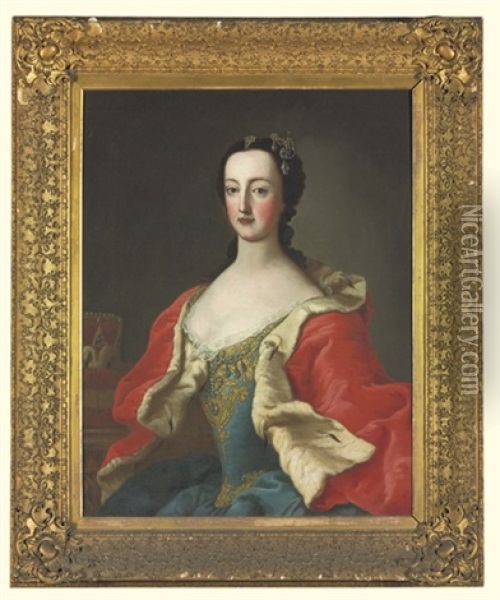 Portrait Of A Princess Oil Painting - Martin van Meytens the Younger