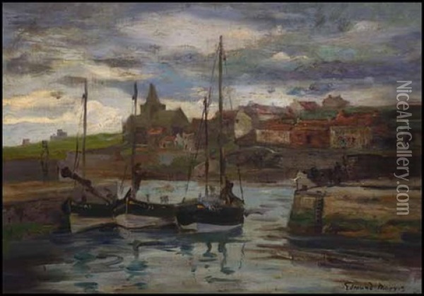 Gaspe Fishing Village Oil Painting - Edmund Montague Morris
