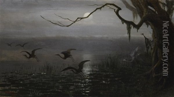 The Phantom Crane Oil Painting - William Holbrook Beard