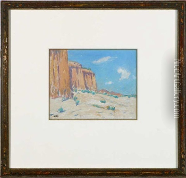 Landscape - Dunes And Cliffs Oil Painting - Granville S. Redmond