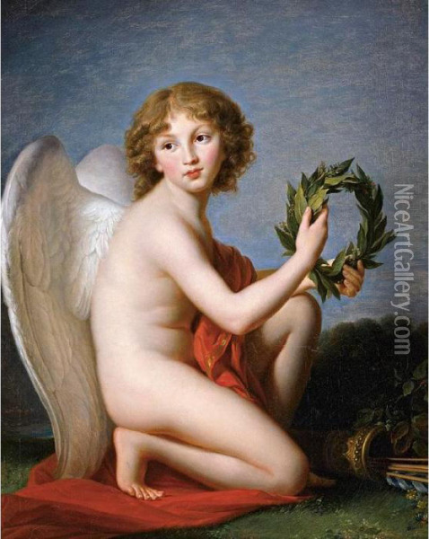 The Young Prince Lubomirski As Amour Oil Painting - Elisabeth Vigee-Lebrun