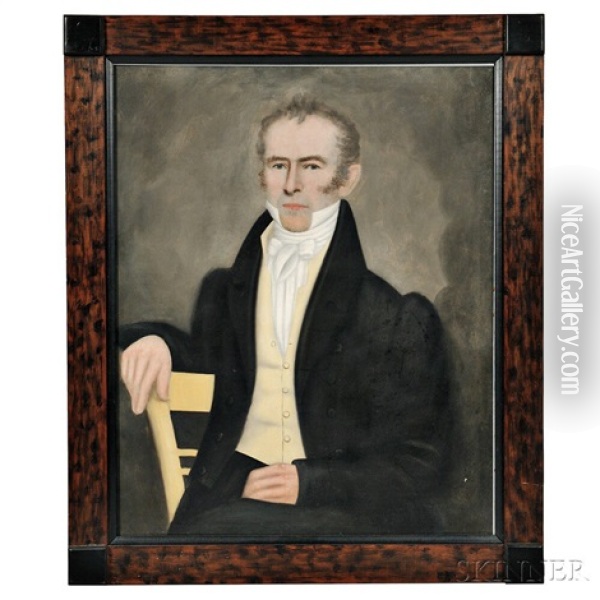 Portraits Of A Gentleman And Lady Oil Painting - Erastus Salisbury Field