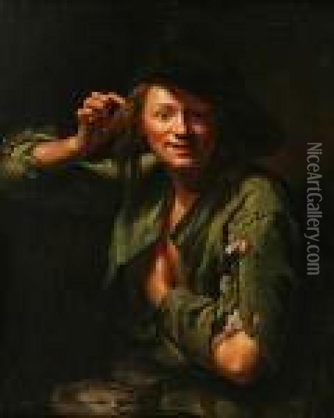 Beggar Boy Oil Painting - Giacomo Francesco Cipper