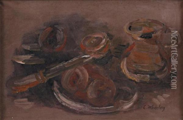 Fruits Au Couteau Oil Painting - Leon Weissberg