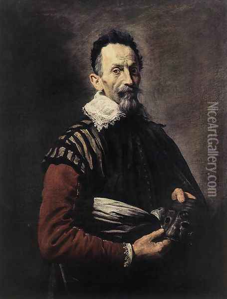 Portrait of an Actor 1623 Oil Painting - Domenico Fetti
