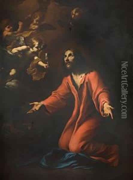 Cristo Nell'orto Oil Painting - Odoardo Vicinelli