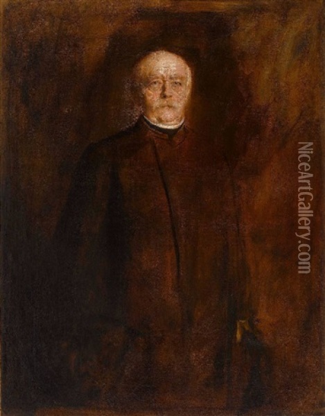 Otto Furst Von Bismarck Oil Painting - Franz Seraph von Lenbach
