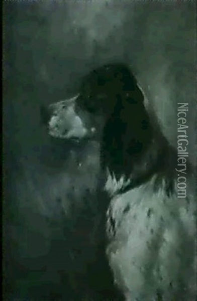 Profile Of A Dog Oil Painting - Edmund Henry Osthaus