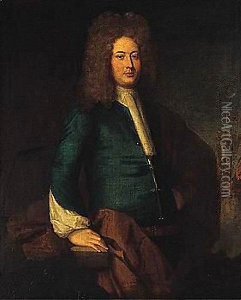 Portrait of a gentleman Oil Painting - Sir Godfrey Kneller