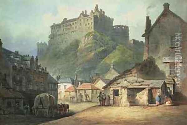Edinburgh Oil Painting - Francis Nicholson