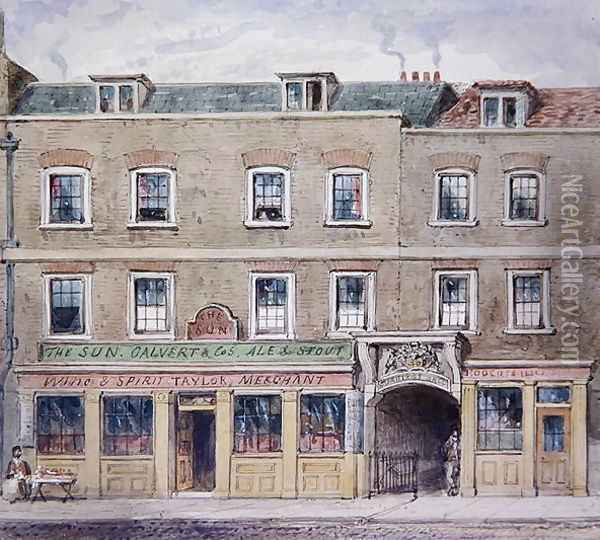 Curriers Hall, 1850 Oil Painting - John Burell Read