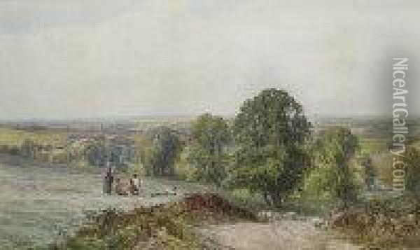 Near Standish, Warwick Oil Painting - John Faulkner
