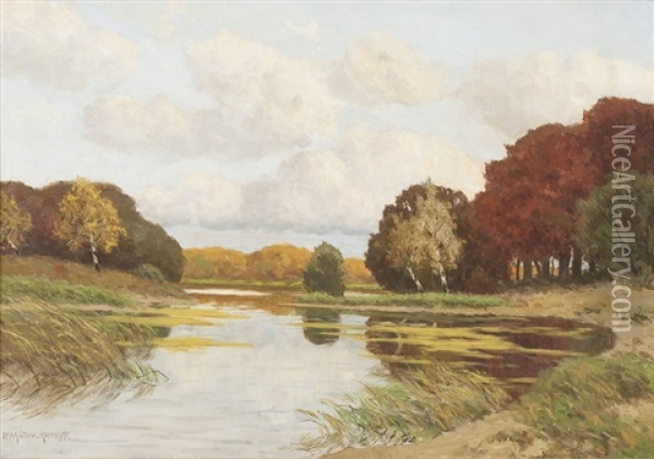 Seelandschaft Oil Painting - Paul Mueller-Kaempff