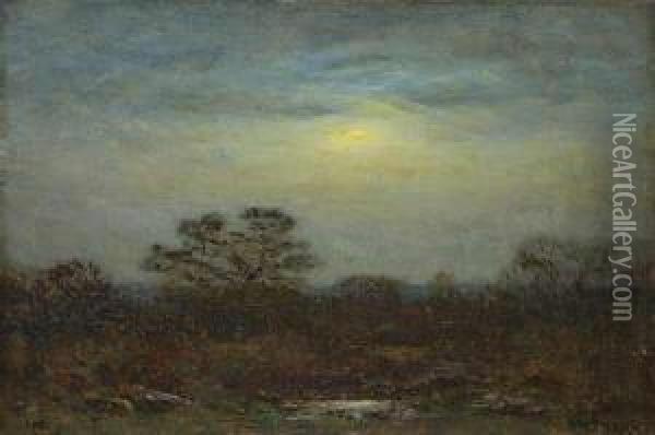 ''night'' Oil Painting - Dwight William Tryon