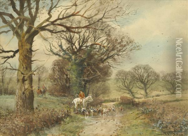 A Pause At Theford Oil Painting - Henry Charles Fox