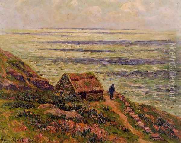 Cliffs of Jaboure Oil Painting - Henri Moret