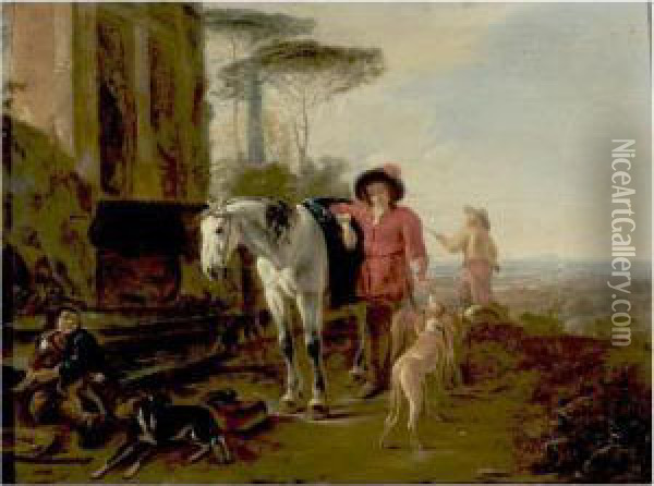 Utrecht 1615/21 - 1686 Oil Painting - Dirck Willemsz. Stoop