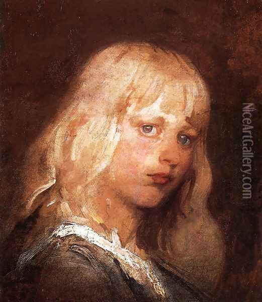 Portrait of Raphael Welles Pumpelly Oil Painting - Abbott Handerson Thayer