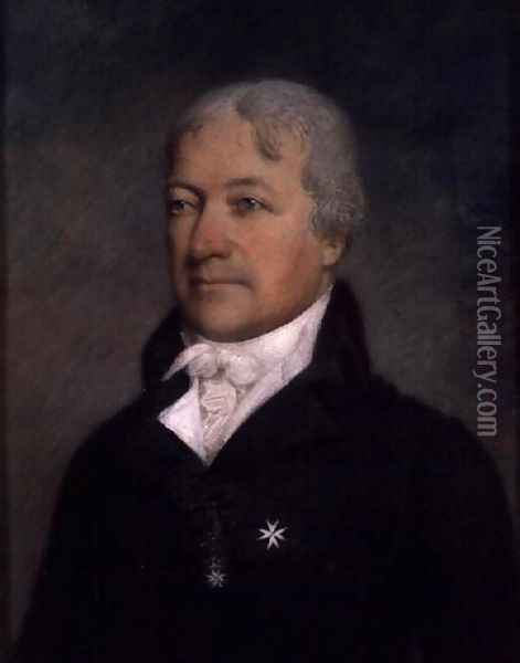 Marie Joseph Paul Yves Roch Gilbert Motier 1757-1834 Marquis de Lafayette Oil Painting - James Sharples