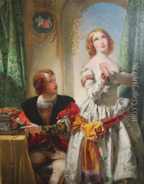 Scene From Romeo And Juliet Oil Painting - Henry Courtney Selous
