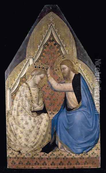 The Coronation of the Virgin 1430-50 Oil Painting - Bernardo Daddi