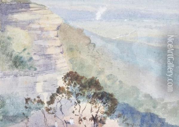 The Blue Mountains Oil Painting - Theodore Penleigh Boyd