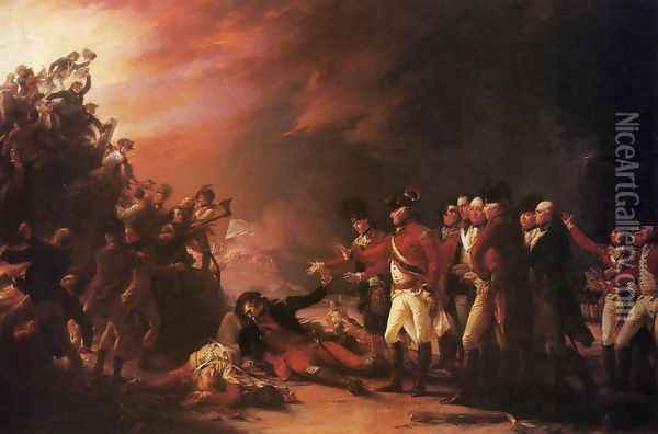 The Sortie Made by the Garrison of Gibraltar Oil Painting - John Trumbull
