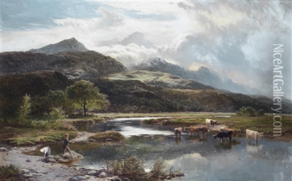 Glaslyn Oil Painting - Sidney Richard Percy