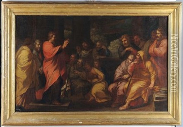 Disputa Di S.paolo Oil Painting - Domenico (il Passignano) Cresti