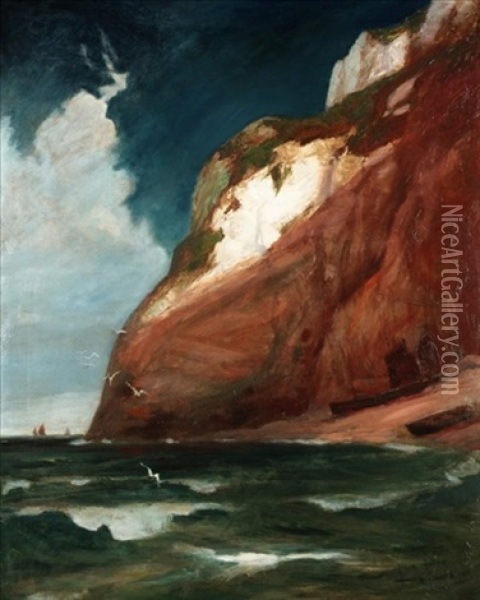 Coastal View Oil Painting - Edwin John Ellis