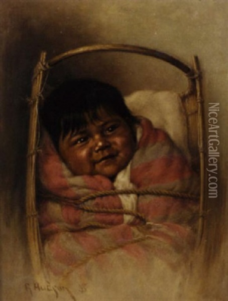 Baby Oil Painting - Grace Carpenter Hudson