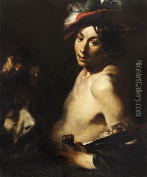 David Med Goliats Huvud Oil Painting - Jan (Pan) von Lis