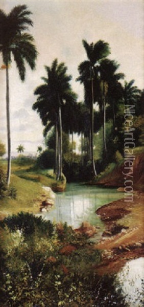 Paisaje Cubano Oil Painting - Juan Gil Garcia