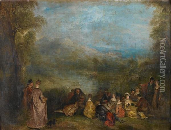 The Enchanted Isle Oil Painting - Watteau, Jean Antoine