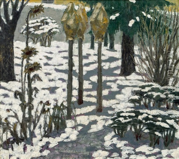 Mein Garten Oil Painting - Adolf Boehm