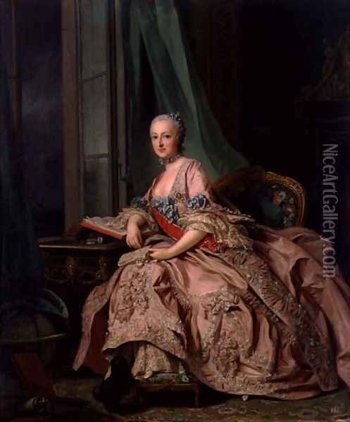 Anastasia Ivanovna, Countess of Hessen-Homberg, Princess Trubetskoy, 1757 Oil Painting - Alexander Roslin